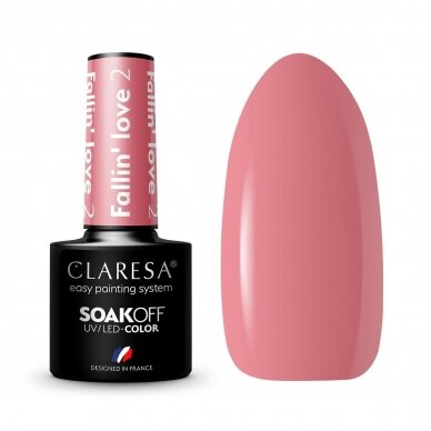 CLARESA long lasting hybrid gel polish FALLIN"LOVE 2, 5g.