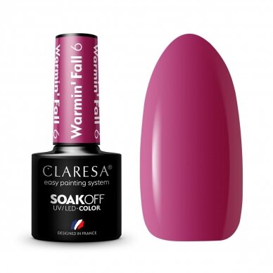 CLARESA long lasting hybrid gel polish WARMIN"FALL 6, 5g.