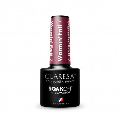 CLARESA long lasting hybrid gel polish WARMIN"FALL 7, 5g. 2