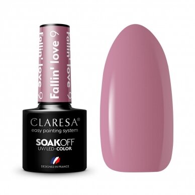 CLARESA long lasting hybrid gel polish FALLIN"LOVE 9, 5g.