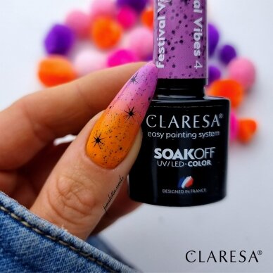 CLARESA long lasting hybrid gel polish FESTIVAL VIBES 4, 5g. 2