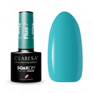 CLARESA long lasting hybrid gel polish FLUO 7, 5g.