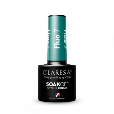 CLARESA long lasting hybrid gel polish FLUO 7, 5g. 2