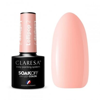 CLARESA long lasting hybrid gel polish LOLLIPOP 2, 5g.