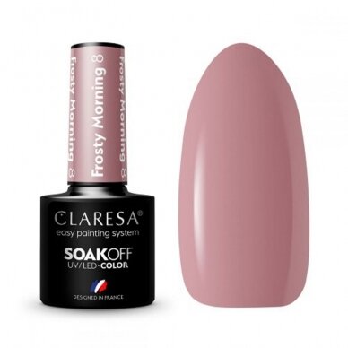 CLARESA long lasting hybrid gel polish Frosty Morning 8, 5g.