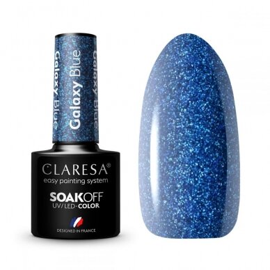 CLARESA long lasting hybrid gel polish Galaxy Blue, 5g.