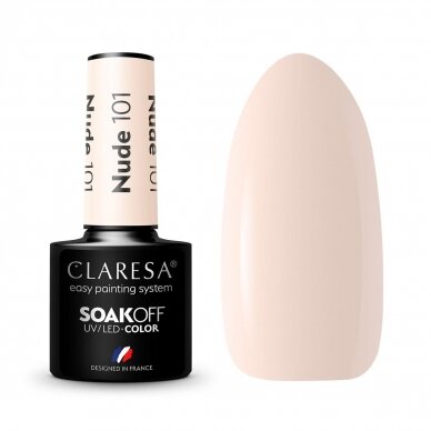 CLARESA long lasting hybrid gel polish NUDE 101, 5 g.