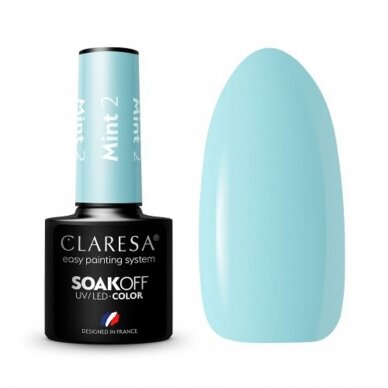 CLARESA long lasting hybrid gel polish MINT 2, 5g.