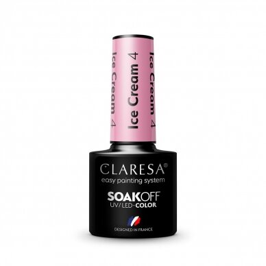 CLARESA long lasting hybrid gel polish Ice cream 4, 5g. 2