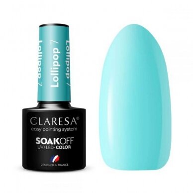 CLARESA long lasting hybrid gel polish LOLLIPOP 7, 5g.