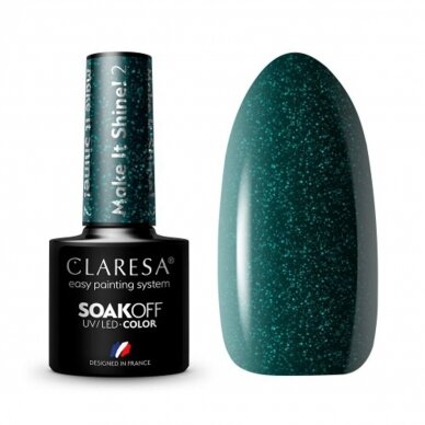 CLARESA long lasting hybrid gel polish Make It Shine! 2, 5g.