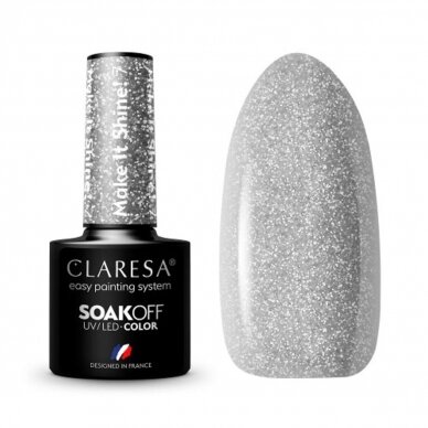 CLARESA long lasting hybrid gel polish Make It Shine! 7, 5g.