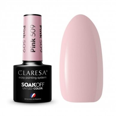 CLARESA long lasting hybrid gel polish PINK 509, 5g.