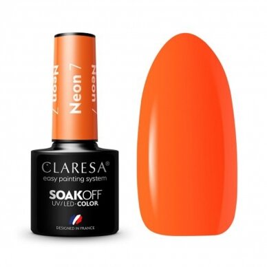 CLARESA long lasting hybrid gel polish NEON 7, 5g.