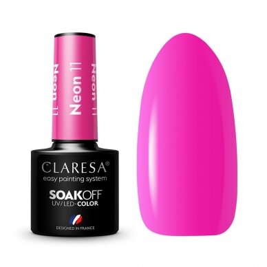 CLARESA long lasting hybrid gel polish NEON 11, 5g.