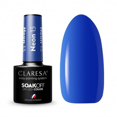 CLARESA long lasting hybrid gel polish NEON 13, 5g.