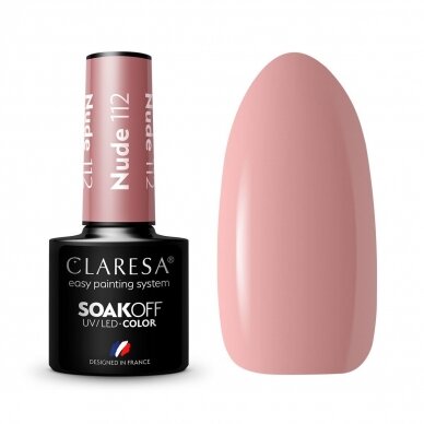 CLARESA long lasting hybrid gel polish NUDE 112, 5 g.