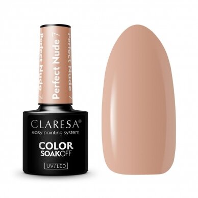 CLARESA long lasting hybrid gel polish PERFECT NUDE 7, 5g.