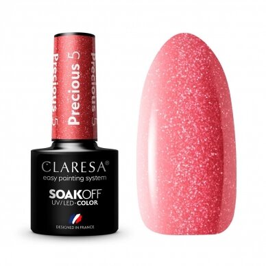 CLARESA long lasting hybrid gel polish Precious PS5, 5g.