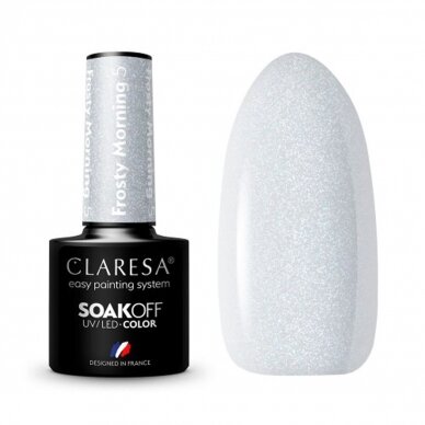 CLARESA long lasting hybrid gel polish Frosty Morning 5, 5g.