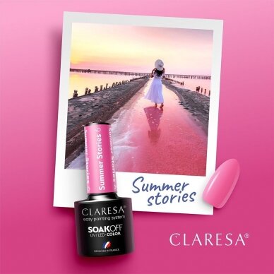 CLARESA SUMMER STORIES 6 Стойкий гибридный лак для ногтей, 5г. 1