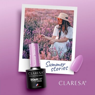 CLARESA SUMMER STORIES 7 Стойкий гибридный лак для ногтей, 5г. 1