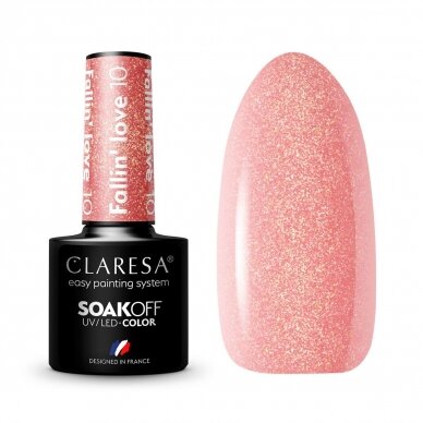 CLARESA long lasting hybrid gel polish FALLIN"LOVE 10, 5g.