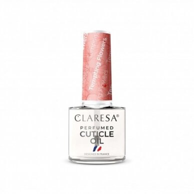 CLARESA PERFUMED CUTICLE OIL TEMPTING FLOWER parfumuotas odelių aliejukas, 5 ml