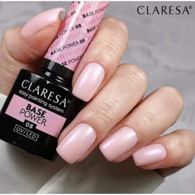 CLARESA non-acidic hybrid gel polish base POWER 08, 5g 3