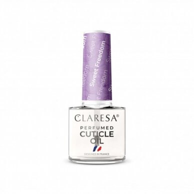 CLARESA PERFUMED CUTICLE OIL SWEET FREEDOM parfumuotas nagų odelių aliejukas, 5 ml