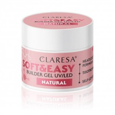 CLARESA statybinis gelis SOFT&EASY GEL NATURAL, 12 g. 3