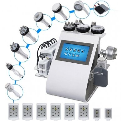 Multifunctional machine for body and face procedures 9in1 (radio frequency, cavitation, vacuum, lipolysis) SW-25F 4