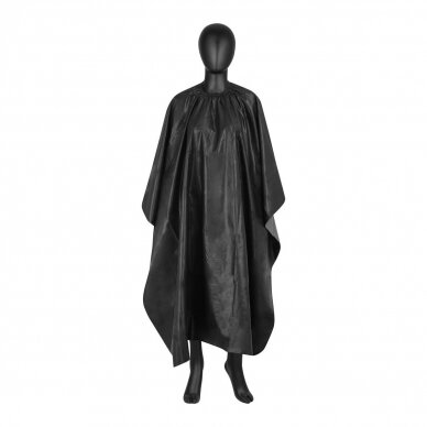 Reusable hairdresser&#39;s cloak J-120, fastened with a metal rivet