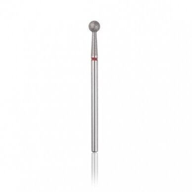 Profesional diamond nail dril tip BALL RED 4,0