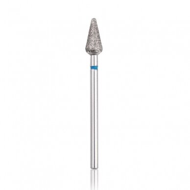 Profesional diamond nail dril tip ROUNDED CONE BLUE