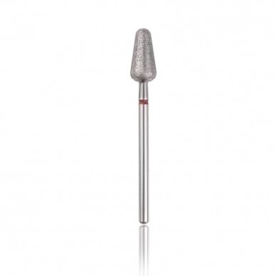 Profesional diamond nail dril tip ROUNDED DROP RED