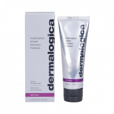 DERMALOGICA AGE SMART MultiVitamin Power Recovery atgaivinanti veido kaukė su vitaminų A, B5, C, E ir F kompleksu, 75 ml