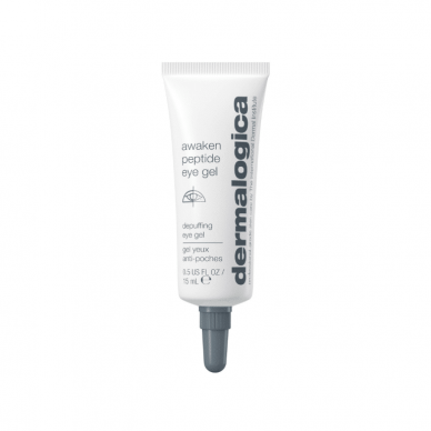 DERMALOGICA Awaken Peptide Eye Gel stangrinamasis, drėkinamasis akių gelis, 15ml.