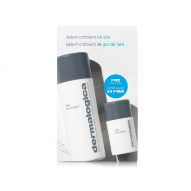 DERMALOGICA Daily Microfoliant Travel Size šveičiamoji pudra didelio dydžio pakuotė + kelioninė talpa dovanų, 1vnt.