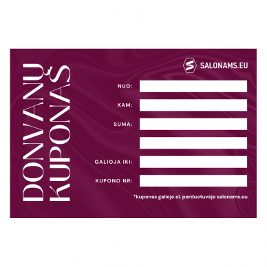 Electronic gift voucher for Salonams.eu, 250€ 2