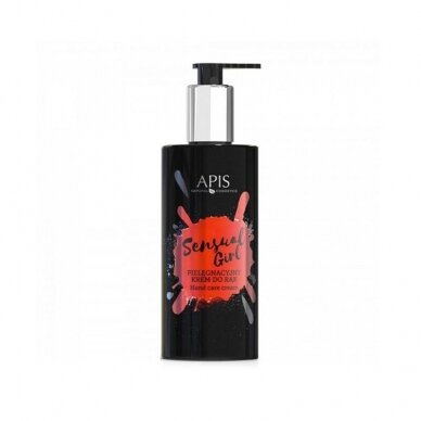 APIS SENSUAL GIRL perfumed hand cream (hyaluronic + elastin + collagen), 300 ml