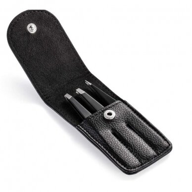 DUcare tweezers set with case BLACK3 5