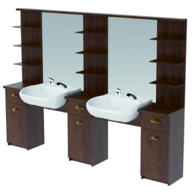 ECONOMY double console/mirror with sink