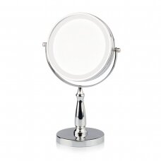 E517 two-sided table mirror with LED lighting