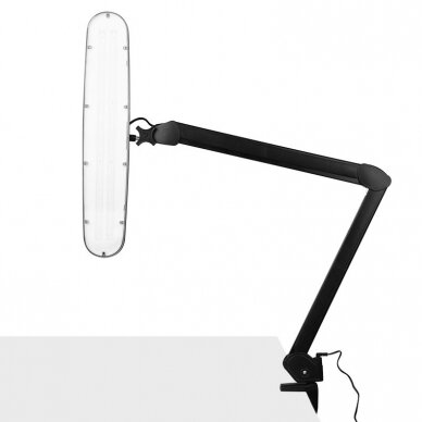 ELEGANTE RED LINE professional lamp is attached to the table ELEGANTE 801-S LED