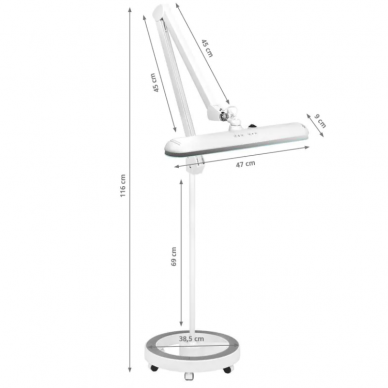 ELEGANTE RED LINE professional cosmetology with LED lamp stand ELEGANTE 801-TL with light adjustment 3