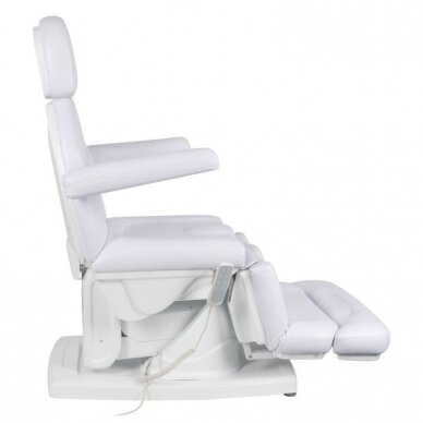 Professional electric chair-bed for pedicure procedures KATE, white (4 motors) 1