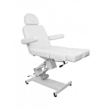 Profesionali elektrinė kosmetologinė kėdė AZZURRO 706 PEDI (1 variklis), baltos spalvos 6