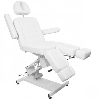 Profesionali elektrinė kosmetologinė kėdė AZZURRO 706 PEDI (1 variklis), baltos spalvos 7