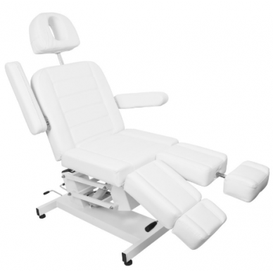 Profesionali elektrinė kosmetologinė kėdė AZZURRO 706 PEDI (1 variklis), baltos spalvos 10